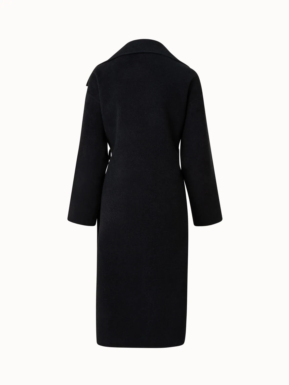 Wool Cashmere Angora Double-Face Coat