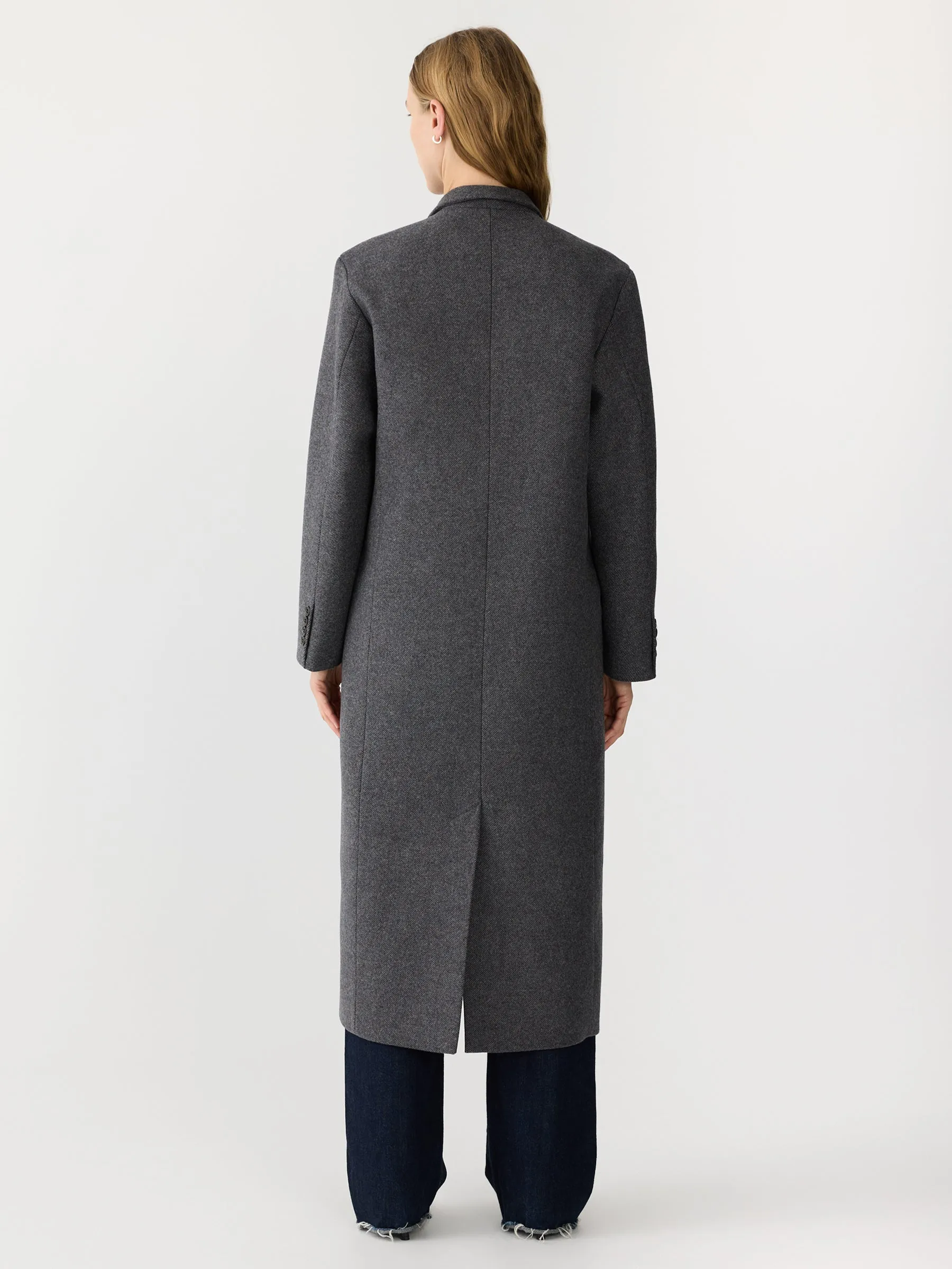 wool longerline coat