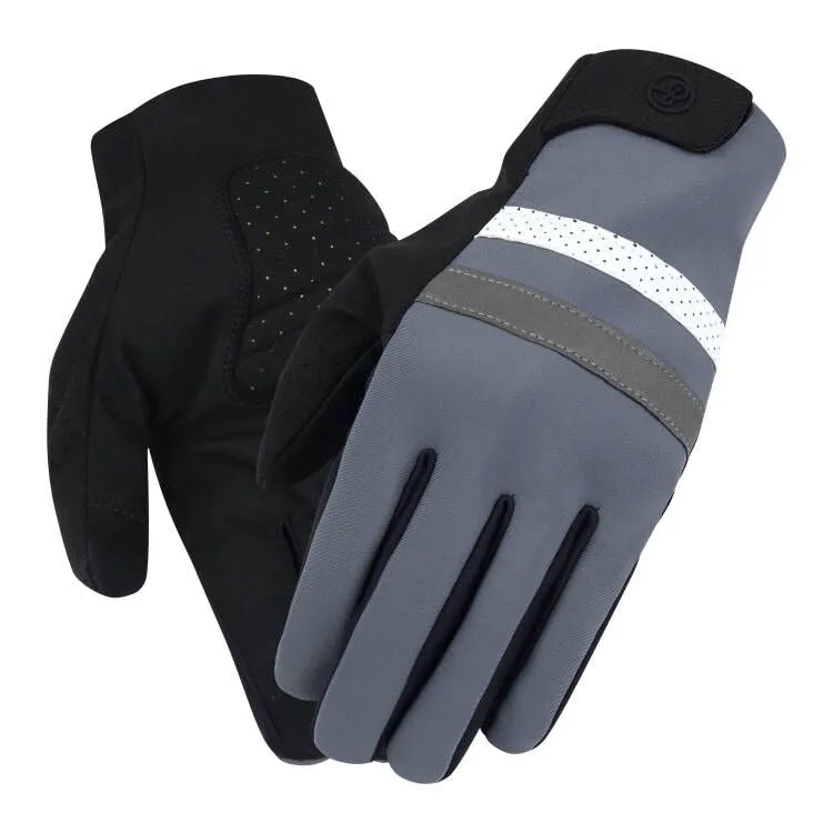 YKYW MTB Road Cycling Thermal Fleece Full Finger Gloves Windproof Waterproof Absorbing Anti-Slip XRD Technology Shockproof Reflective 4 Colors